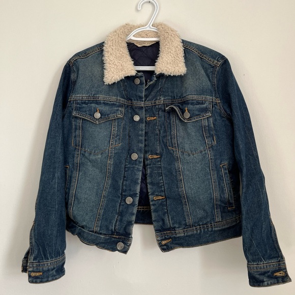 Mango Lined Denim Jacket Size S - Picture 1 of 3